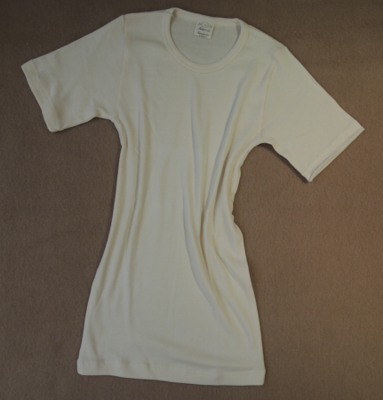 Damen - Halbarm-Unterhemd,  Bio-Baumwolle